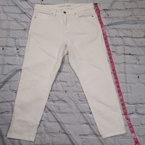Michael Kors Izzy Cropped Skinny Jeans Women's Size 8 White